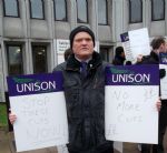 Salford Council Cuts Meeting Protest